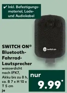 Kaufland SWITCH ON Bluetooth- Fahrrad- Lautsprecher Angebot