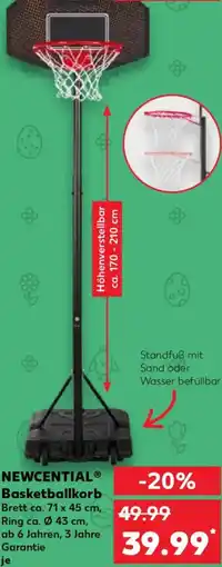 Kaufland NEWCENTIAL Basketballkorb Angebot