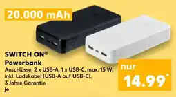 Kaufland SWITCH ON Powerbank Angebot