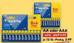 Kaufland VARTA Alkaline- Batterien Angebot