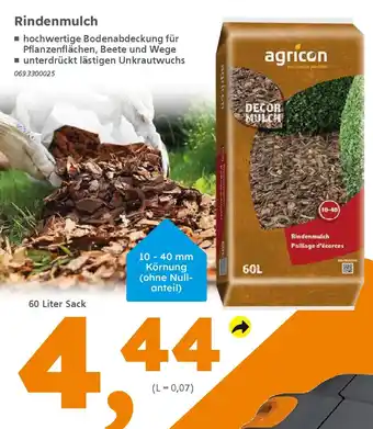 Globus Baumarkt agricon Rindenmulch Angebot