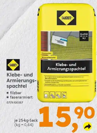 Globus Baumarkt SAKRET Klebe- und Armierungsspachtel Angebot