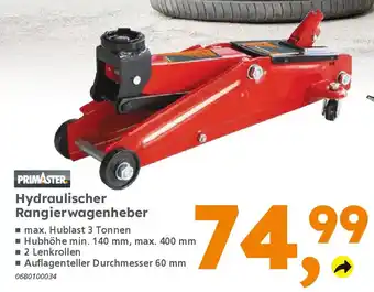 Globus Baumarkt PRIMASTER Hydraulischer Rangierwagenheber Angebot