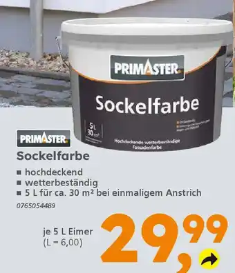 Globus Baumarkt PRIMASTER Sockelfarbe Angebot