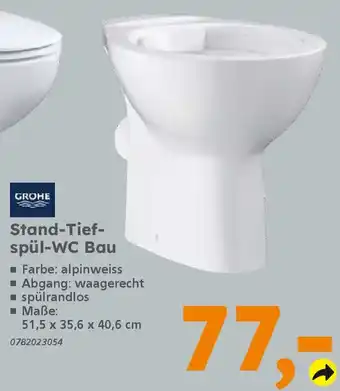 Globus Baumarkt GROHE Stand-Tiefspül-WC Bau Angebot