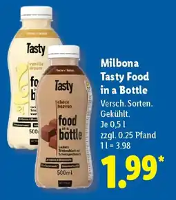 Lidl Milbona Tasty Food in a Bottle Angebot