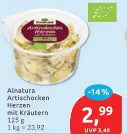 Budni Alnatura Artischocken Herzen mit Kräutern Angebot