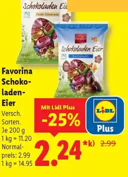 Lidl Favorina Schokoladen Eier Angebot