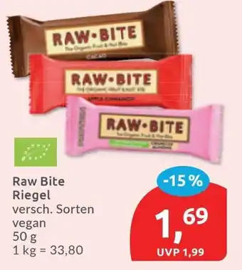 Budni Raw Bite Riegel Angebot