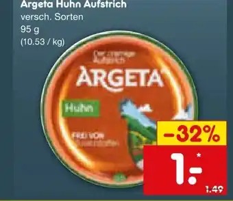 Netto Marken-Discount Argeta Der cremige Aufstrich Huhn Angebot