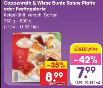 Netto Marken-Discount Coppenrath & Wiese Bunte Sahne-Platte Angebot