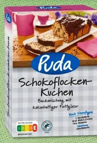 PENNY Puda Backmischung Schokoflockenkuchen Angebot