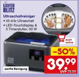 Netto Marken-Discount LICHTERBLITZ Ultraschallreiniger Angebot