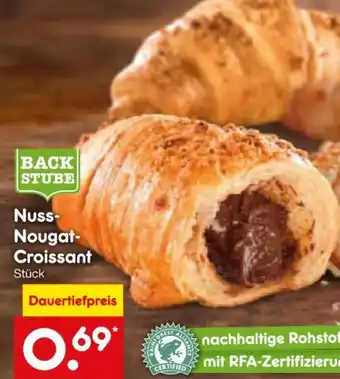 Netto Marken-Discount Netto Backstube Nuss-Nougat-Croissant Angebot