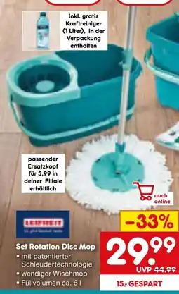 Netto Marken-Discount Leifheit Rotation Disc Mop Set Angebot