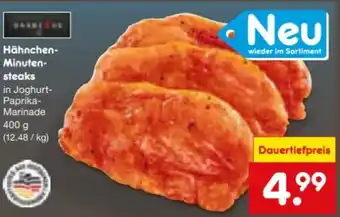 Netto Marken-Discount Barbeque Hähnchen-Minutensteaks Angebot