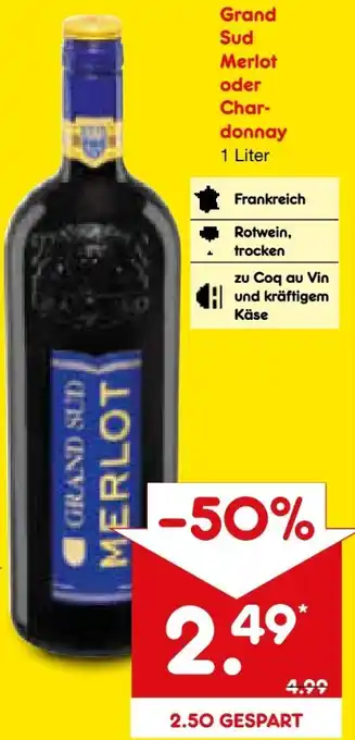 Netto Marken-Discount Grand Sud Merlot Angebot