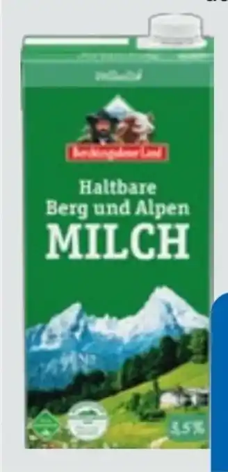 Edeka Xpress Berchtesgadener Land Haltbare Berg und Alpen-Milch Angebot
