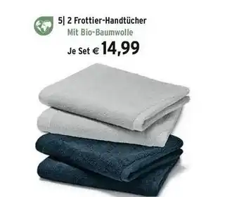 Tchibo 2 Frottier -Handtücher Angebot