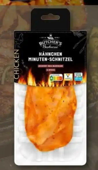 REWE Center Butcher’s Barbecue Hähnchen-Minuten Schnitzel Angebot