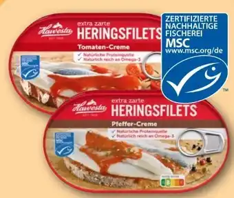 REWE Center Hawesta Extra zarte Heringsfilets Angebot