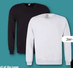 REWE Center Fruit of the Loom Herren Sweatshirt 2er-Pack Angebot