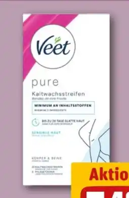 REWE Center Veet Pure Kaltwachsstreifen Angebot