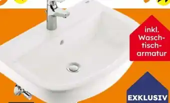 Globus Baumarkt Grohe Waschtisch Komplettset weiß Bau Angebot