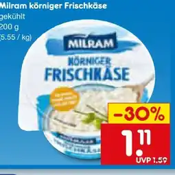 Netto Marken-Discount Milram Körniger Frischkäse Angebot