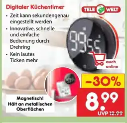 Netto Marken-Discount Tele Welt Digitaler Küchentimer Angebot