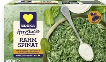 Scheck-in-Center Edeka Herzstücke Rahmspinat Angebot