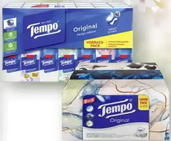 Scheck-in-Center Tempo Taschentücher Original XXL Angebot