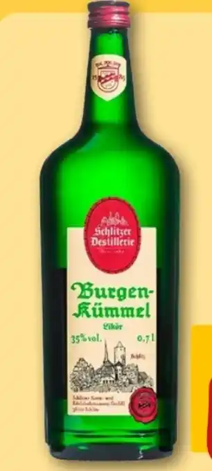 REWE Center Schlitzer Destillerie Burgenkümmel Likör Angebot