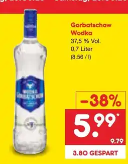 Netto Marken-Discount Wodka Gorbatschow Vodka Angebot