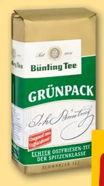 REWE Bünting Tee Grünpack Echter Ostfriesen-Tee Angebot