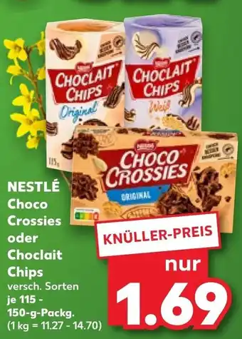 Kaufland NESTLÉ Choco Crossies oder Choclait Chips Angebot