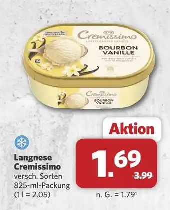 Combi Langnese cremissimo Angebot