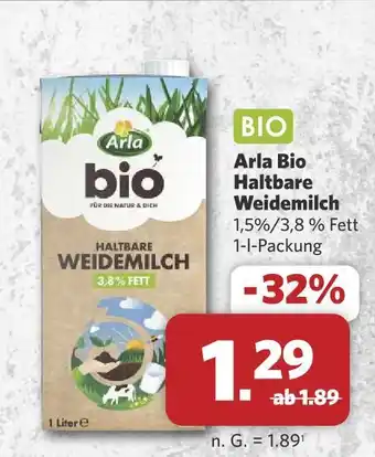 Combi Arla bio haltbare weidemilch Angebot