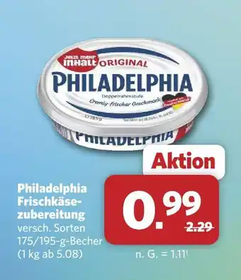Combi Philadelphia frischkäsezubereitung Angebot