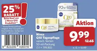 Combi Nivea q10 tagespflege Angebot
