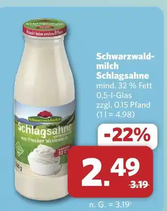 Combi Schwarzwaldmilch schlagsahne Angebot