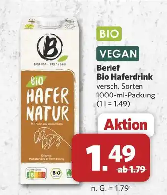 Combi Berief bio haferdrink Angebot