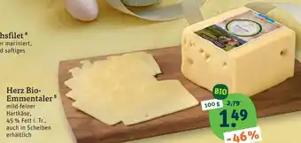 tegut Herz bio-emmentaler Angebot