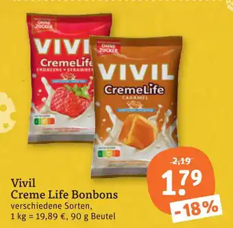 tegut Vivil creme life bonbons Angebot