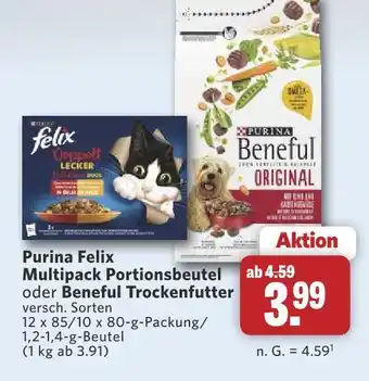 Combi Purina felix multipack portionsbeutel Angebot