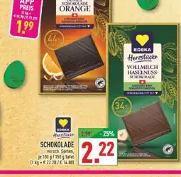 Marktkauf Edeka dunkle schokolade orange Angebot