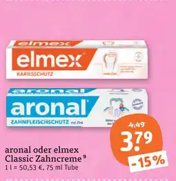 tegut Aronal oder elmex classic zahncreme Angebot