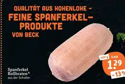 tegut Beck spanferkel rollbraten Angebot