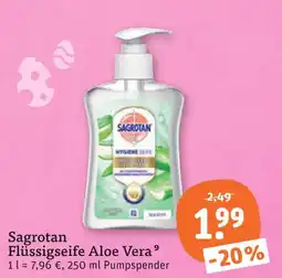 tegut Sagrotan flüssigseife aloe vera Angebot