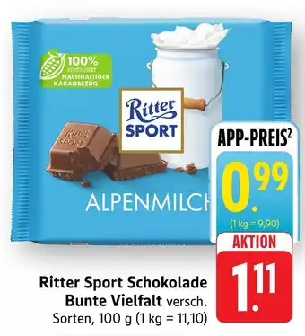 Edeka Ritter sport schokolade bunte vielfalt Angebot